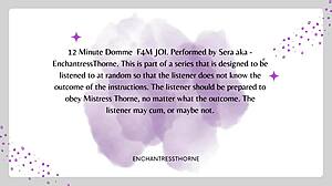 Femdom gives intense joi cei instructions