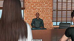 Pelacur Asia 3D Selangkah dengan Kontol Raksasa