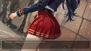 bluring the walls romance hentai game ep 4 exhibitionist gf confess with big tits and curvy outfit