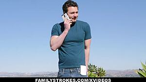 Big Tit Teen Stepdaughter Orgasms on Stepdaddy's Huge Cock