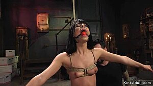 Sexy Babe Gagged and Fucked Rough in Kinky Submission Play