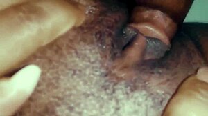 Finger That Wet Black Pussy Outdoors Hard