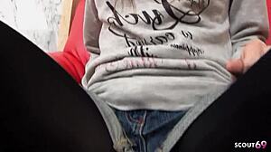 Japanese Teen with Glasses Seduces Old Guy for Uncensored POV Casting Fuck