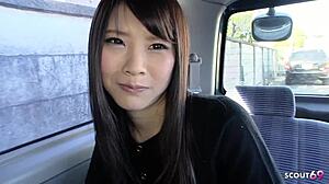 petite japanese teen 18+ pickup and talk to intense vibro egg orgasm at car in uncensored jav casting