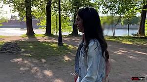 Does my friend control orgasms with vibrator in public?