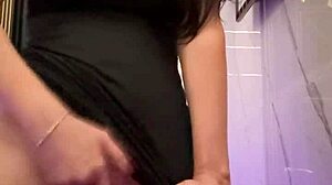 In the club, I decided to fuck my pussy with amateurs brunette ass toilet solo dancing sexy night club.