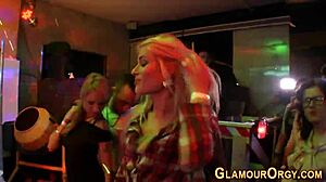 Glamour Skanks Riding Hardcore Rod in Outdoor Group Orgy with Blowjob Handjob