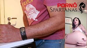 she watches mom's porn and rides the same dick