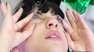 Flirty teen 18+ brought to asshole asylum for harsh treatment.