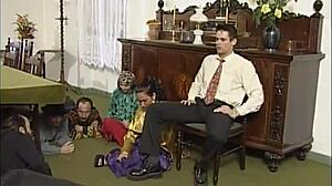 Gypsy queens dive into hardcore outdoor group action with blowjobs doggystyle double penetration in classic retro vibe