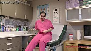 Nurse Uses Dirty Talk And Jerk Off Instructions To Make Patient Cum