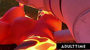 FUTA戰隊 - 大奶扶她女王用顏射和內射支配