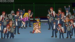 学校点斗 - 完整变态画廊的粗暴动漫动作！