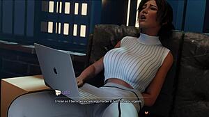 Podrobna pustolovščina v Croftovi poti poželenja z velikimi joškami, obrito pičko in akcijo z ogromnim kurcem