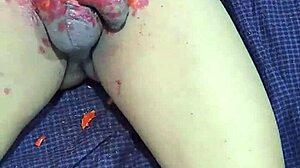 ミャンマーゲイ自家製ビデオ、熱い蝋燭プレイ。すごく激しかった！