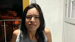 udendørs anal pounding på balkon med tilskuer