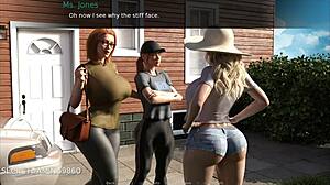 Futanari sexy chick met enorme pik in MILF Breeder 03. Heet 3D anime actie ontvouwt zich.