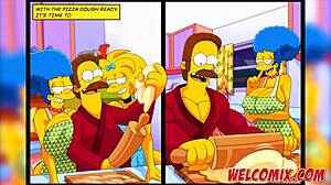 よ、シンプトゥーンズシンプソンズポルノで最もワイルドな尻シーンをチェック