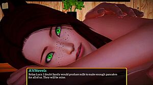 Amatör familjelek involverar creampie och monsterkuk som knullar stor rumpa