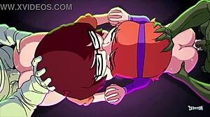 Kaj se skriva za tem skrivnostnim risanim gangbang orgijo?