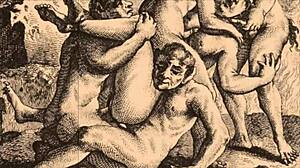 Vintage erotiske tegninger viser retro anime og tegneserie stilarter i fantastisk detalje