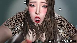 3D动漫亚洲熟女大奶与巨大老鸡巴出轨