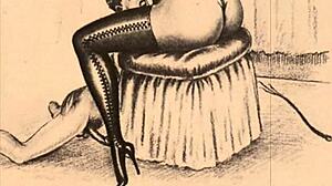 Vintage erotiske tegninger vækker skjulte lyster