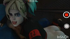 3D компиляции с Харли Куинн в горячем гейском анале без презерватива