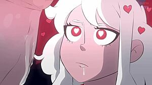 Človek, Modeus, požrešni demon, je divji s tem ogromnim kurcem!