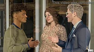 Ich bin ein geiler College-Junge, der die heiße nerdige Frau meines Onkels in diesem wilden Cartoon-Fickfest bumst. Ihre großen Titten in dem Outfit machen mich verrückt!