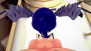 Albedo în futai sălbatic POV din Overlord fantasy