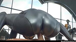 我痴迷于芭蕾舞双胞胎在Hentai性爱中