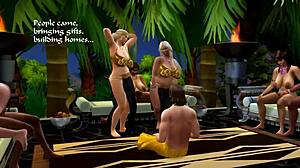 Sims 4 parodi: To bud med store egyptiske titter i 3D?