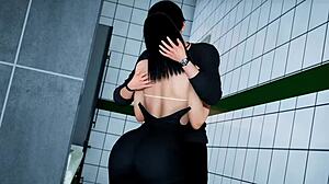 Семейство у дома 2 развихря диви секс сцени. Прислужницата я чукат в кучешки стил и анално!