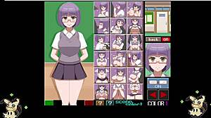 Gioco hentai pixel con tettona che scopa a scuola, tutte le scene