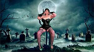 Nagyi Carmen Angel GONOSZ ASSZONY keményen basz 2 POZÍCIÓBAN CREAMPIE-val