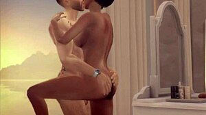 Močni Sims 4 - Vroče medene tedne polne seksa in izlivov sperme ves dan