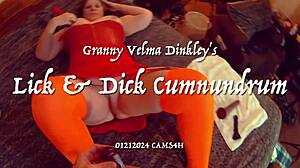 Nenek Velma Dinkley dalam Cosplay Liar Jilat dan Kongkek Hardcore