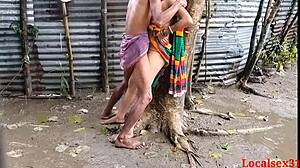 Bengali Boudi Outdoor Sex in Rainy Time by Localsex31