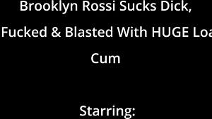 Jag kan inte tro Brooklyn Rossi sög av mig och fick knull bent over med cumshot