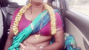 भारतीय गृहिणी पति के पिता के साथ कार सेक्स करती है