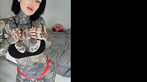 hot petite tattooed girl melody radford dancing