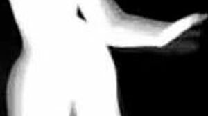 black tgirl doll masturbates solo