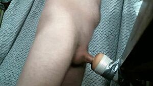 Soloboy's solo pleasure with a Fleshlight