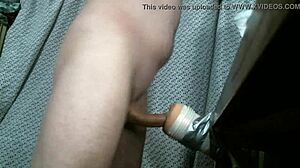 Soloboy's solo pleasure with a Fleshlight