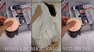 Vietnamese beauty gets bent over for a hot doggy style encounter