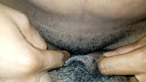 Rubbing Hard Clit On Creamy Hole