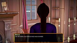 A walkthrough of the visual novel style game My new stepfamily 583