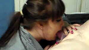 Mayling Teases with Asian Blowjob Skills