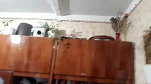 Big tits homemade brunette gets fucked on a chair